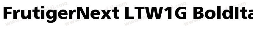 FrutigerNext LTW1G BoldIta字体转换